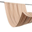 Nude 4-Way Stretch Spandex Event Curtain Drapes, Wrinkle Free Backdrop Event Panel with Rod Pockets - 5ftx14ft