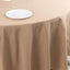 Premium Polyester 108" Round Tablecloth Nude - Wrinkle-Resistant 220GSM Table Cover
