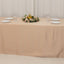 Lamour Satin 90"x156" Rectangle Tablecloth Nude - Luxurious, Soft Seamless Table Cover
