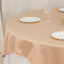 Lamour Satin 72"x72" Table Overlay Square Tablecloth Nude - Smooth Finish Table Topper