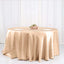 Satin 120" Round Tablecloth Nude - Stylish Seamless Table Cover