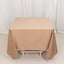 Scuba Square 70"x70" Tablecloth Nude - Wrinkle Free & Stain Resistant Table Cover