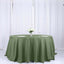 Polyester 132" Round Tablecloth Olive Green - Seamless Chic Table Cover