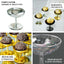 12-Pack Plastic Dessert Cup Candy Dishes Clear - Decorative Mini Pedestal Stands for Treats 2"