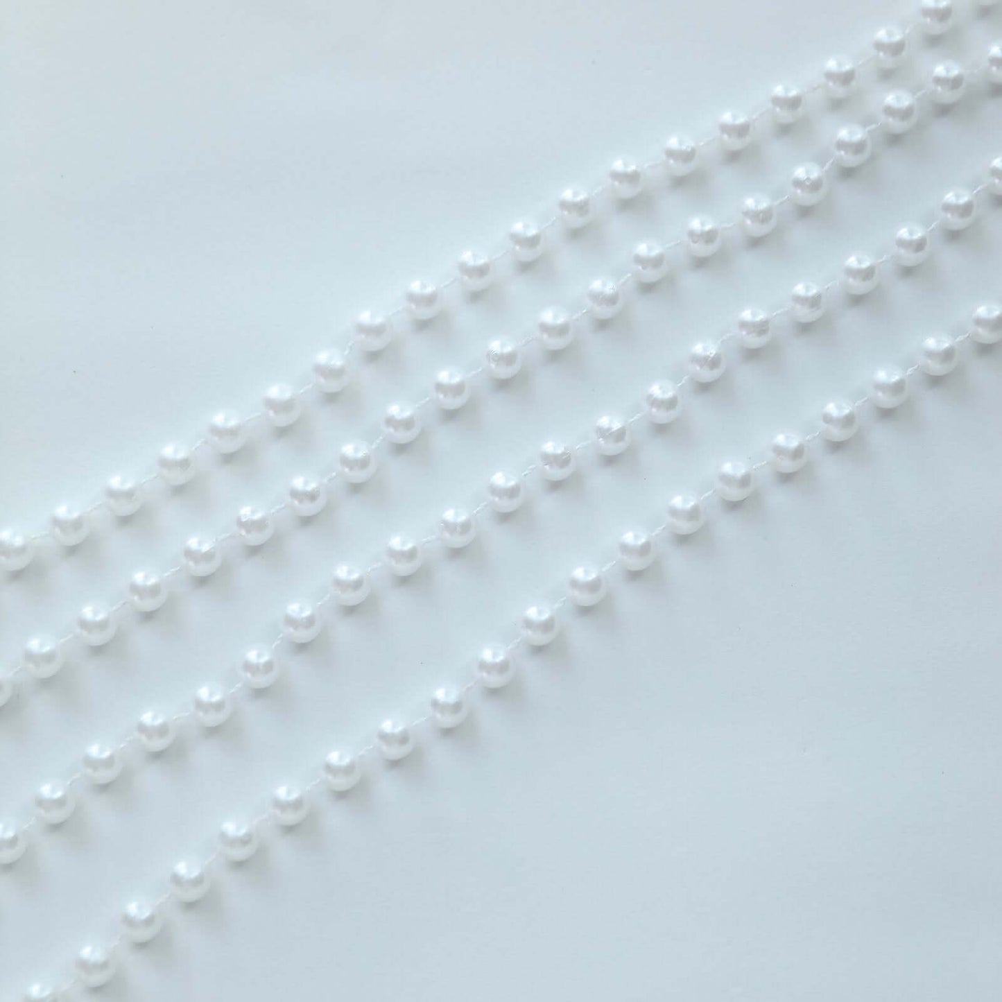 Faux Pearl Beaded 16" Chair Back Garland Sash White Gatsby-Inspired Style - Pre-Tied Chic Wedding Decor for Chiavari Chairs