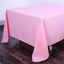 Polyester Square 90"x90" Tablecloth Pink - Wrinkle-Resistant & Durable Table Cover