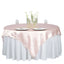 Satin 72"x72" Table Overlay Square Tablecloth Blush - Smooth Finish Table Cover