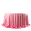 Scuba Round 132" Tablecloth Pink - Wrinkle Free & Stain Resistant Seamless Table Cover