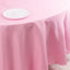Premium Polyester 108" Round Tablecloth Pink - Wrinkle-Resistant 220GSM Table Cover