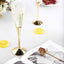 6-Pack Plastic Champagne Flutes Clear/Gold - Stylish Disposable Glasses for Toasts 5oz