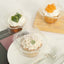 25-Pack Plastic Cupcake Container Boxes Clear - Single Clamshell-Packaging with Stackable Dome Lid for Events & Bakeries 4"