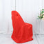 10 Pack Polyester Chair Covers for Folding Chairs Red - Wrinkle-Free Stain-Resistant Slip-On Slipcovers