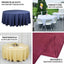 Polyester 90" Round Tablecloth White - Stain and Wrinkle-Resistant Table Cover for Party & Gatherings