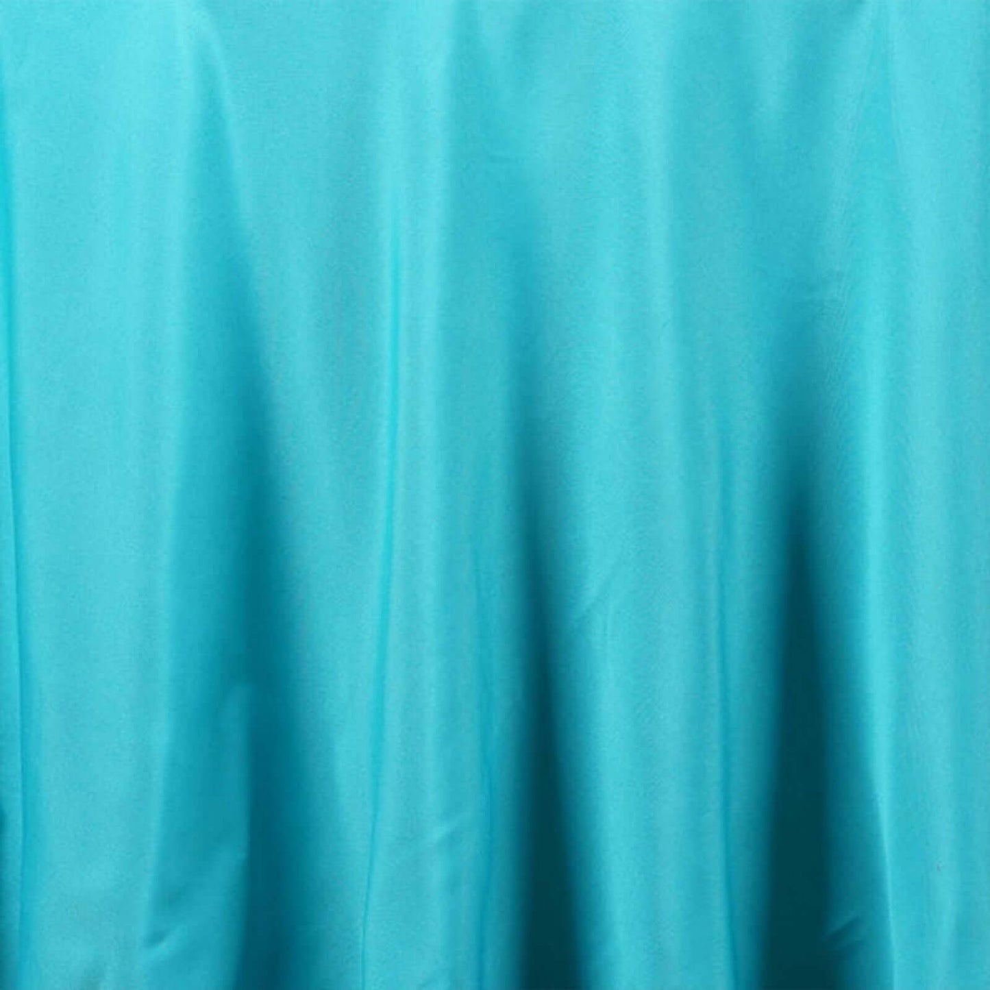 Polyester 120" Round Tablecloth Turquoise - Seamless Wrinkle-Resistant Table Cover