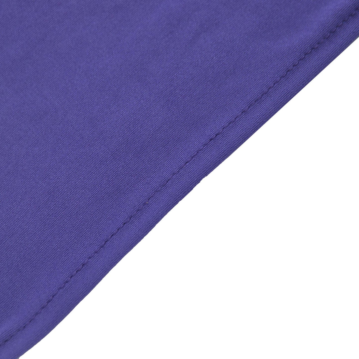 5 Pack Stretch Spandex Chair Sashes Purple - Reusable Chair Bands with Silver Diamond Ring Slide Buckle 5"x14"