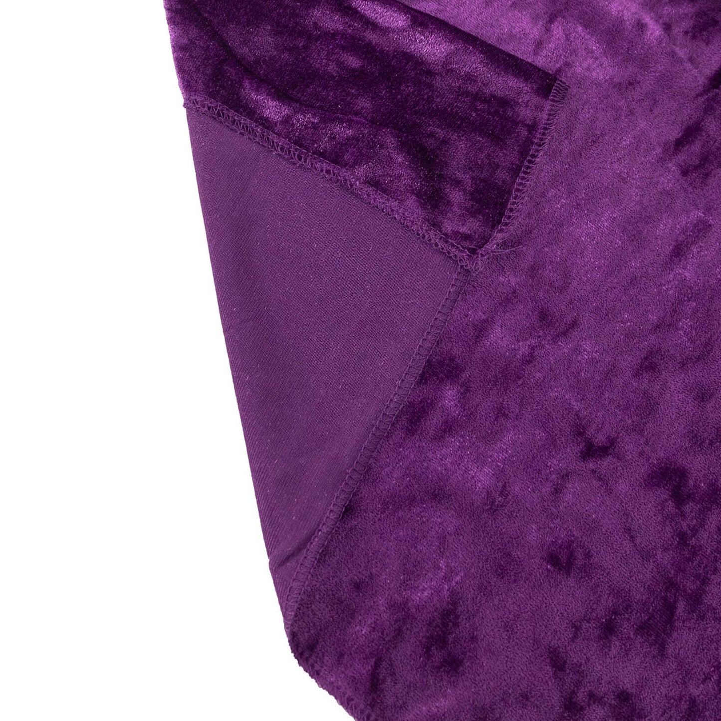 Purple Crushed Velvet Backdrop Curtain â€“ 8ft x 8ft Event Drape with Rod Pocket, Privacy Panel for Photo Booths & Events