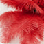 12 Pack 13"-15" Red Natural Plume Real Ostrich Feathers, DIY Centerpiece Fillers
