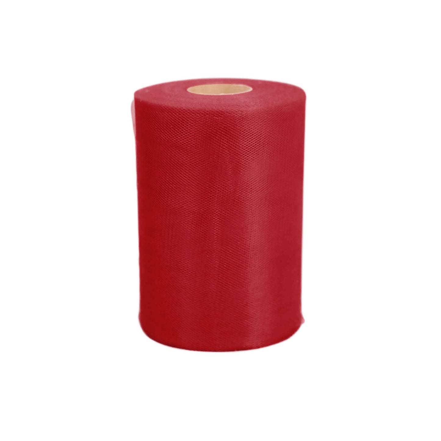 6"x100 Yards Red Tulle Fabric Bolt, Sheer Fabric Spool Roll For Crafts