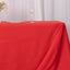 Premium Polyester 90"x156" Rectangle Tablecloth Red - Seamless 220GSM Stain-Resistant Table Cover