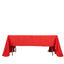 Premium Polyester 60"x126" Rectangle Tablecloth Red - Stain-Resistant 220GSM Finish Table Cover