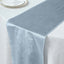 Premium Velvet 12"x108" Table Runner Dusty Blue - Sheen Finish Reusable Table Decor