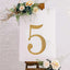 Decorative Rhinestone Number "5" Stickers, Glitter Adhesive Craft Numbers Gold DIY Sparkle Embellishments 8"