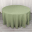 Premium Polyester 120" Round Tablecloth Dusty Sage Green - Seamless 220GSM Wrinkle-Resistant Table Cover