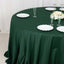 Scuba Round 132" Tablecloth Hunter Emerald Green - Wrinkle Free & Stain Resistant Seamless Table Cover
