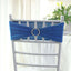 5 Pack Stretch Spandex Chair Sashes Royal Blue - Reusable Chair Bands with Silver Diamond Ring Slide Buckle 5"x14"
