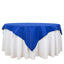 Premium Polyester 70"x70" Table Overlay Square Tablecloth Royal Blue 220GSM Wrinkle-Resistant Table Cover