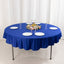 Scuba Round 70" Tablecloth Royal Blue - Wrinkle Free & Stain Resistant Table Cover