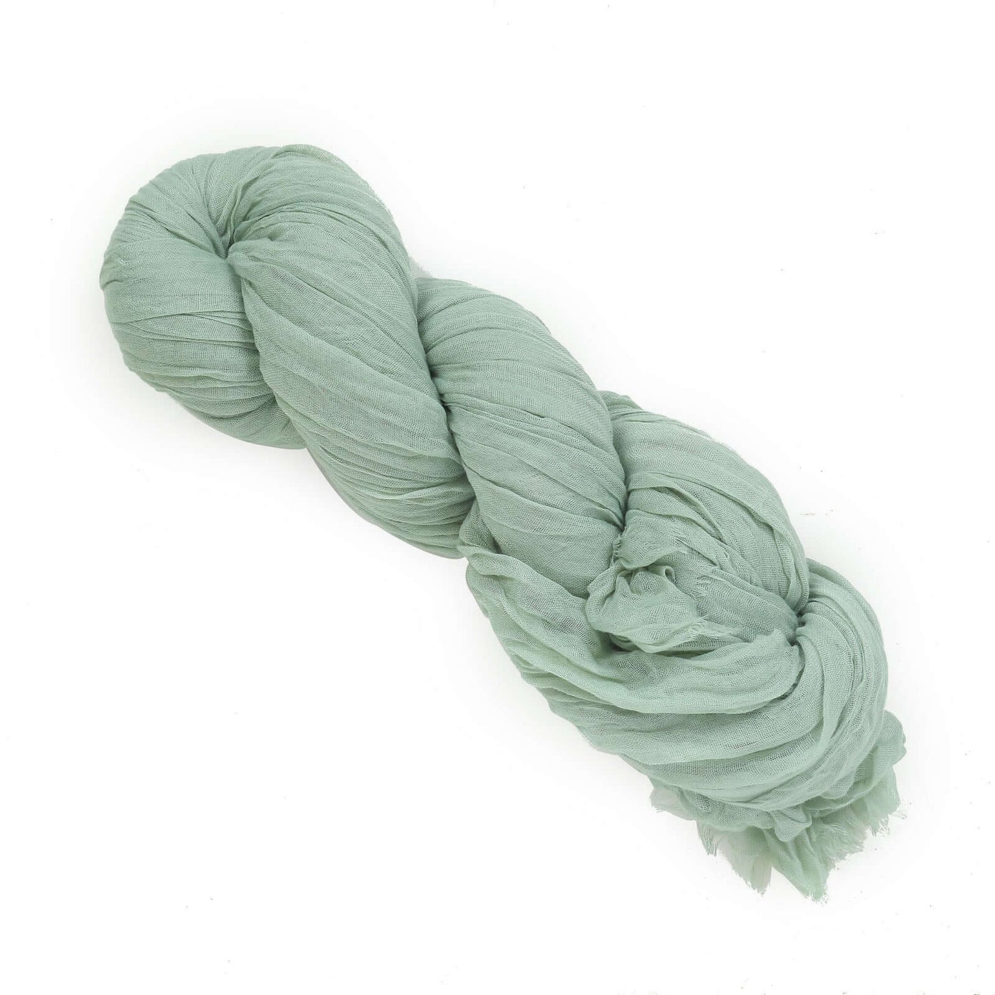 20ft Sage Green Gauze Cheesecloth Fabric Wedding Arch Drapery, Window Scarf Valance, Boho Decor Arbor Curtain Panel