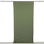 Dusty Sage Green 4-Way Stretch Spandex Event Curtain Drapes, Wrinkle Free Backdrop Event Panel with Rod Pockets - 5ftx10ft