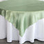 Satin 72"x72" Table Overlay Square Tablecloth Sage Green - Smooth Finish Table Cover
