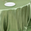 Satin 132" Round Tablecloth Sage Green - Stylish Seamless Table Cover