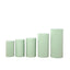 Set of 5 Sage Green Spandex Cylinder Pedestal Stand Covers, Stretchable Pillar Prop Covers - 160 GSM