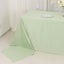 Scuba Rectangular 90"x156" Tablecloth Sage Green - Wrinkle Free, Stain Resistant & Seamless Table Cover