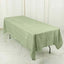 Taffeta 60"x102" Rectangle Tablecloth Sage Green - Accordion Crinkle Table Cover