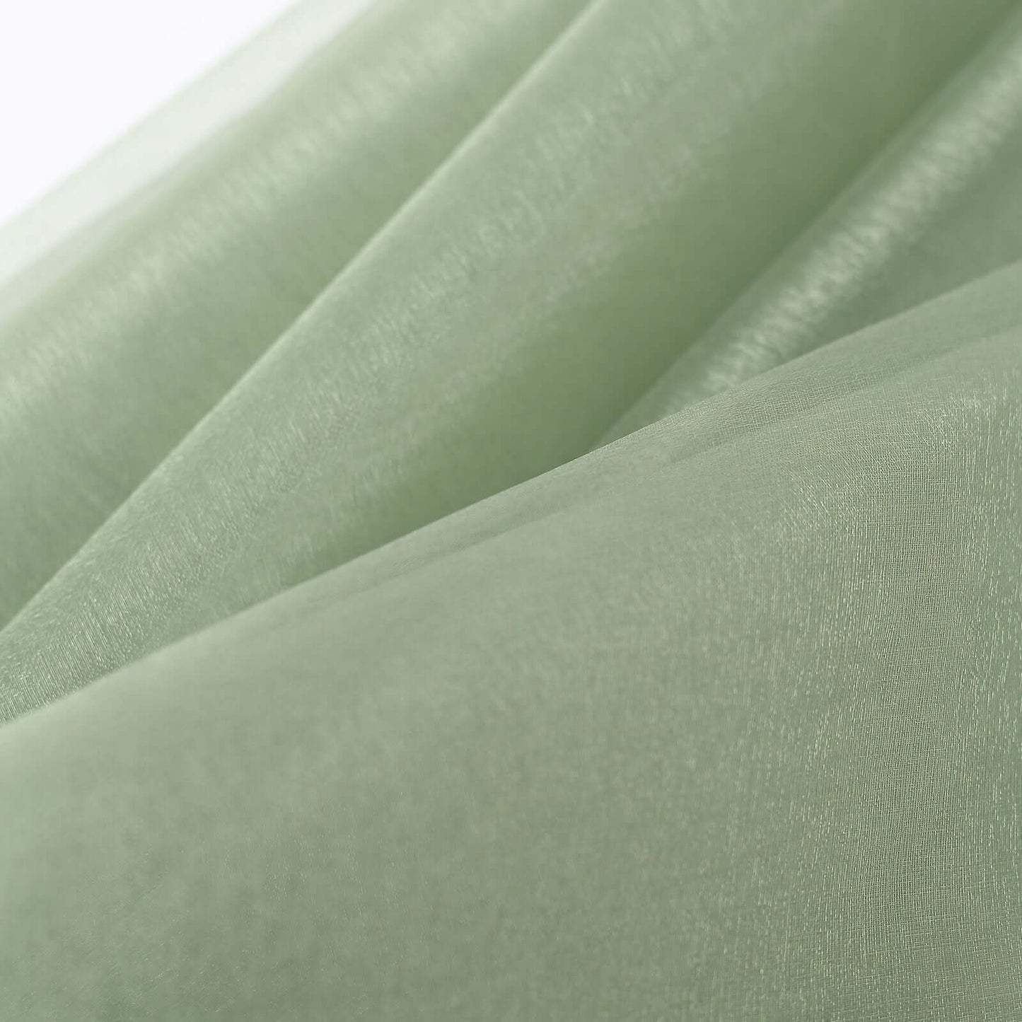 54"x10yd | Sage Green Solid Sheer Chiffon Fabric Bolt, DIY Voile Drapery Fabric
