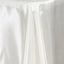 Satin Rectangular 72"x120" Tablecloth Ivory - Smooth & Easy to Maintain Table Cover
