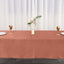 Satin Rectangular 60"x102" Tablecloth Terracotta (Rust) - Smooth and Lustrous Table Cover