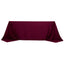 Scuba Rectangular 90"x132" Tablecloth Burgundy - Wrinkle Free, Stain Resistant & Seamless Table Cover