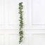 6ft Real Touch Green Artificial Silk Rose Leaf Hanging Vine, Flexible Greenery Table Garland