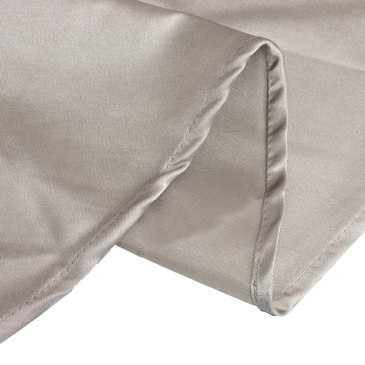 Scuba Round 108" Tablecloth Shimmering Silver - Wrinkle Free & Stain Resistant Table Cover