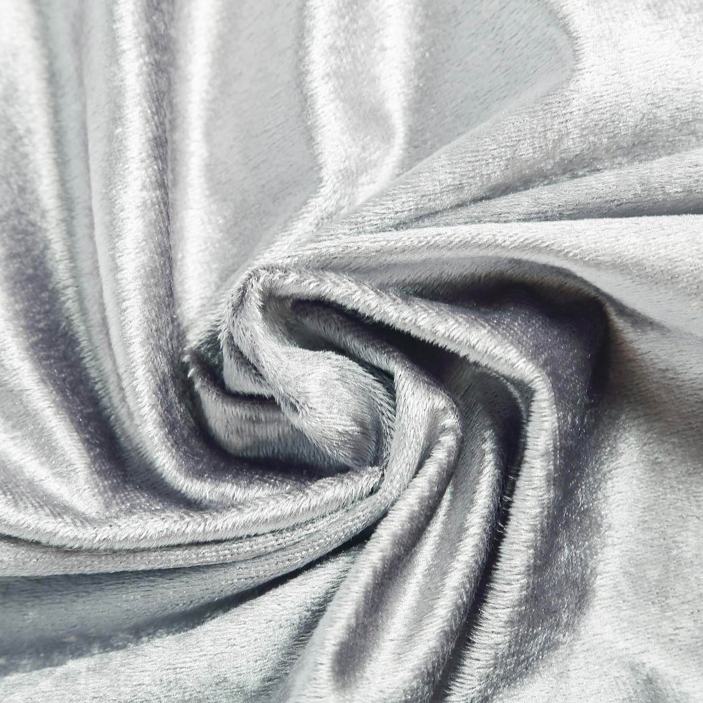 Premium Velvet 90"x132" Rectangle Tablecloth Silver - Reusable Soft & Seamless Table Cover