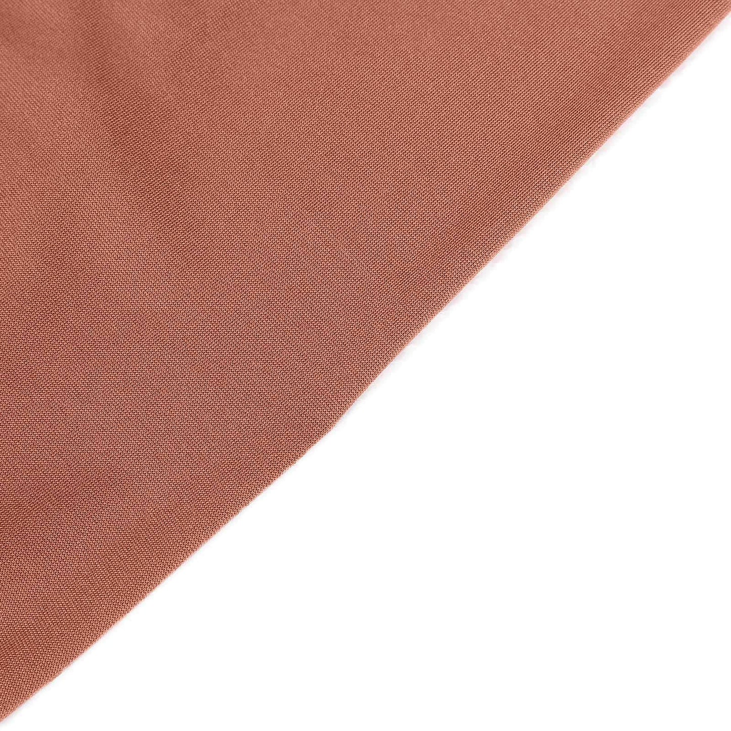 5 Pack Stretch Spandex Chair Sashes Terracotta (Rust) - Fitted Finish Two Ply Heavy Duty Chair Bands 5"x12"