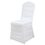 Stretch Spandex Chair Cover Rouge for Banquet Chairs White - Sleek Fitted Slip-On Slipcover for Weddings & Gatherings