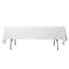 Scuba Rectangular 60"x102" Tablecloth White - Wrinkle Free & Stain Resistant Table Cover for Weddings and Banquets