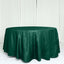 Taffeta 120" Round Tablecloth Hunter Emerald Green - Seamless Accordion Crinkle Table Cover