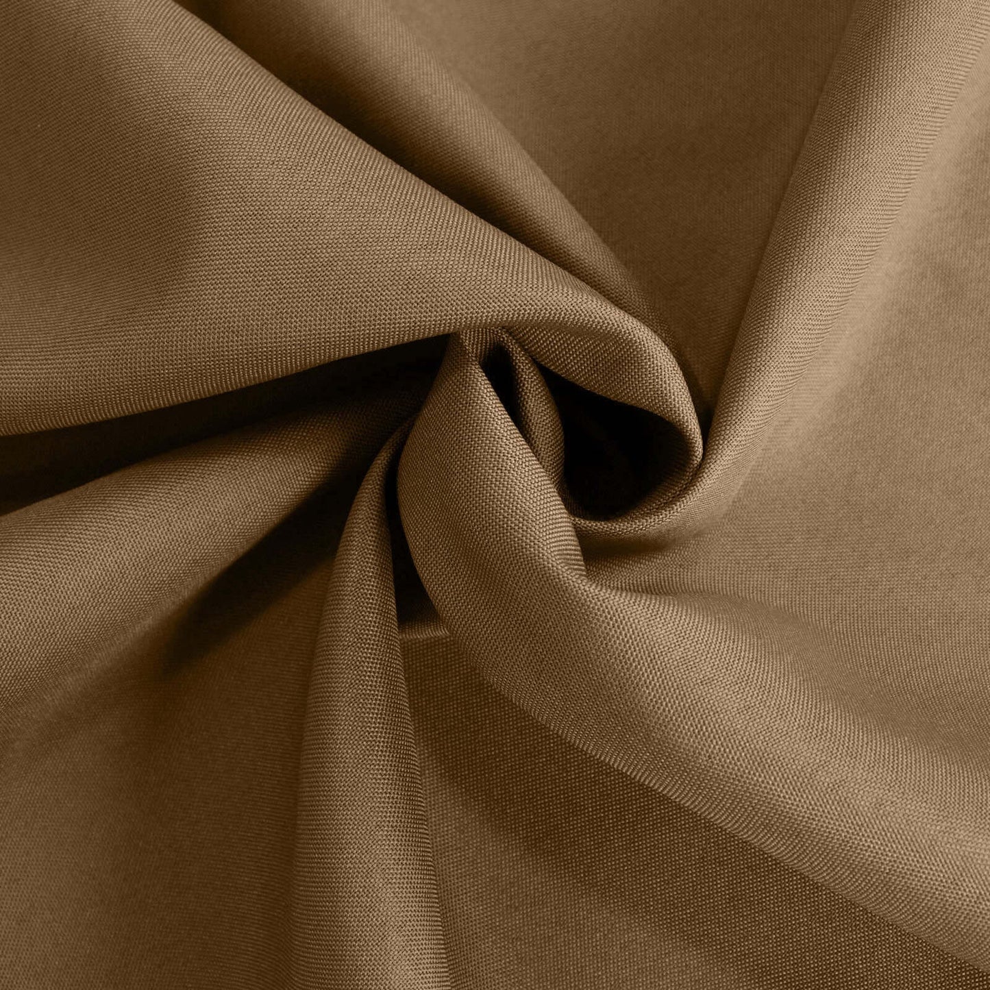 Polyester 120" Round Tablecloth Taupe - Seamless Wrinkle-Resistant Table Cover
